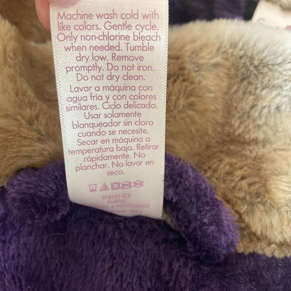 SOFT Faux fur mink purple robe, New womens soft plush mid length robe size small - Picture 7 of 11